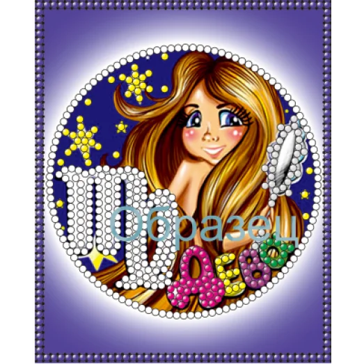 КМР-6017 Дева. Схема для вышивки бисером Краина Моих Мрий