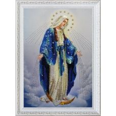 Р-283 Икона Пресвятая Дева Мария. Набор для вышивки бисером. ТМ Картины Бисером