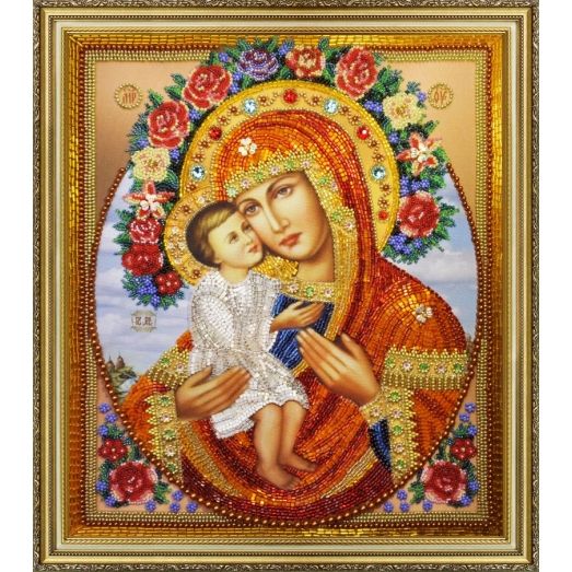 Р-286 Жировицкая икона Божией Матери. Набор для вышивки бисером. ТМ Картины Бисером