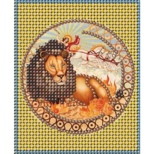 КМР-6022 Лев (золото). Схема для вышивки бисером Краина Моих Мрий