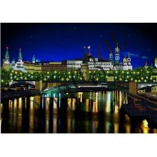 КМР-3141 Огни ночного города. Москва. Схема для вышивки бисером Краина Моих Мрий