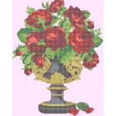 КМР-2028 Розы в чаше. Схема для вышивки бисером Краина Моих Мрий