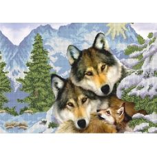 КМР-3230 Волчья семья . Схема для вышивки бисером Краина Моих Мрий