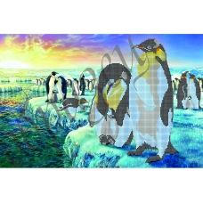 КМР-3097 Пингвины. Схема для вышивки бисером Краина Моих Мрий