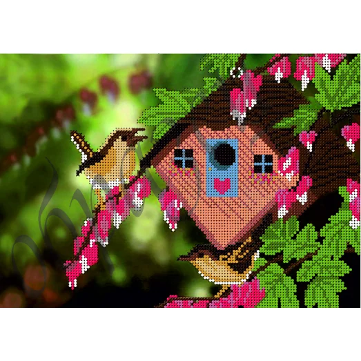 КМР-4083 Скворечник. Лето. Схема для вышивки бисером Краина Моих Мрий