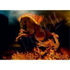 КМР-4126 Огненный конь. Схема для вышивки бисером Краина Моих Мрий