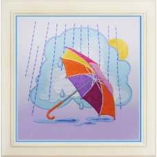 R-044 Времена года. Весна. Набор для вышивки нитками. ТМ Olanta