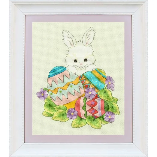 VN-073 Пасхальный заяц. Набор для вышивки нитками. ТМ Olanta