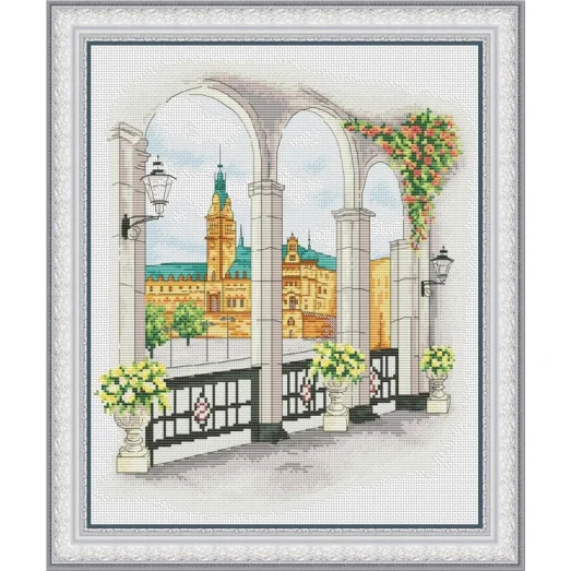 VN-090 Ратуша. Набор для вышивки нитками. ТМ Olanta