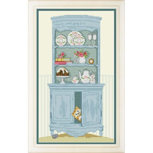 VN-100 В буфетной. Набор для вышивки нитками. ТМ Olanta