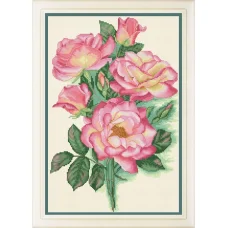 VN-103 Садовые розы. Набор для вышивки нитками. ТМ Olanta
