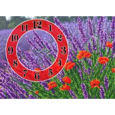 FV-059 (А3) Полевые цветы-часы. Схема для вышивки бисером СвитАрт