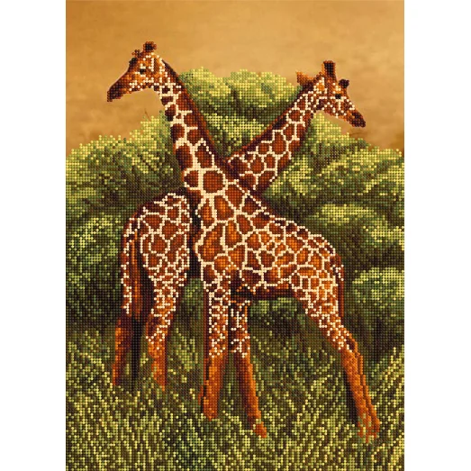 FV-083 (А3) Жирафы. Схема для вышивки бисером СвитАрт