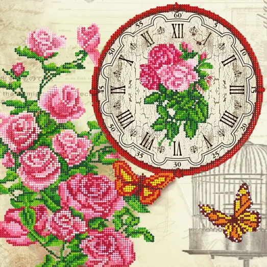 FV-159(27*27) Заготовка часы. Схема для вышивки бисером. Свит Арт