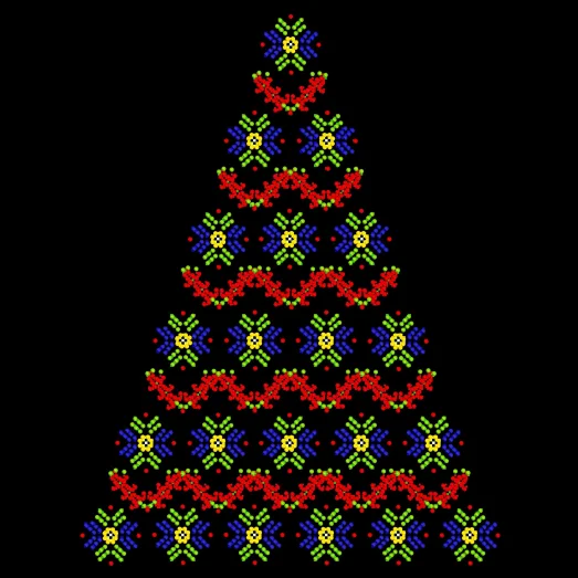 FV-227(27*27) Ёлочка. Схема для вышивки бисером. Свит Арт