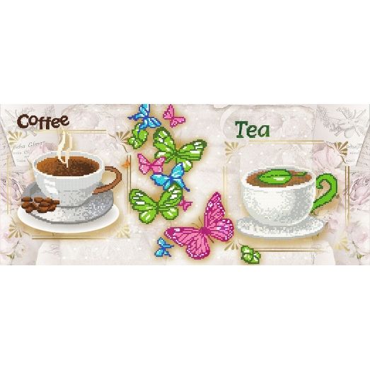 FV-286 (24*55) Кофе и чай. Схема для вышивки бисером. Свит Арт