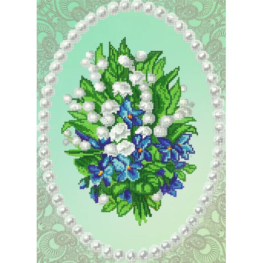 FV-292 (А3) Букет подснежников. Схема для вышивки бисером. Свит Арт