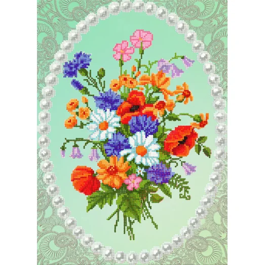 FV-293 (А3) Полевой букет. Схема для вышивки бисером. Свит Арт