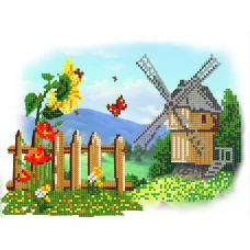 FV-319 (А4) Мельница. Схема для вышивки бисером Свит Арт