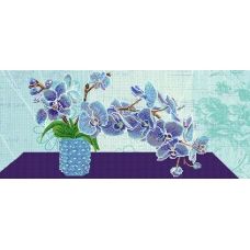 FV-352а (24*55) Голубая орхидея. Схема для вышивки бисером СвитАрт