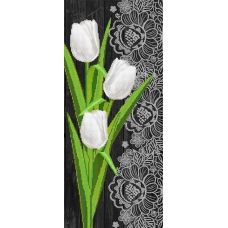 FV-353 (24*55) Белые тюльпаны. Схема для вышивки бисером СвитАрт