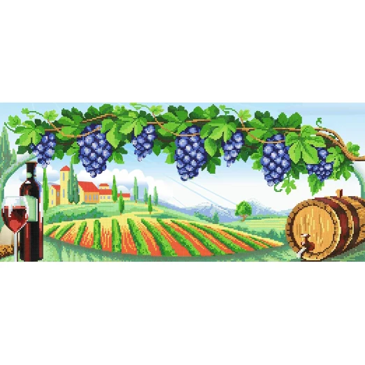 FV-396 (24*55) Виноградное поле. Схема для вышивки бисером СвитАрт