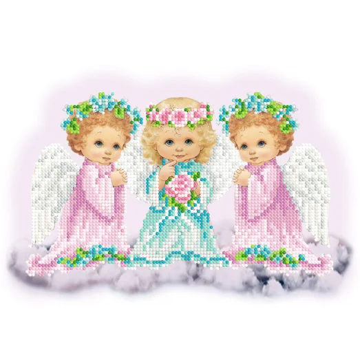 FV-427 (А4) Ангелочки. Схема для вышивки бисером СвитАрт