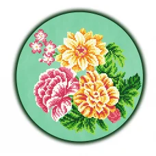 FV-431 (27*27) Цветочная композиция. Схема для вышивки бисером. СвитАрт