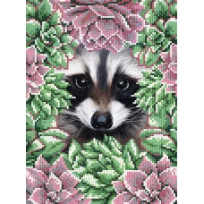 FV-469 (А4) Енот. Схема для вышивки бисером СвитАрт