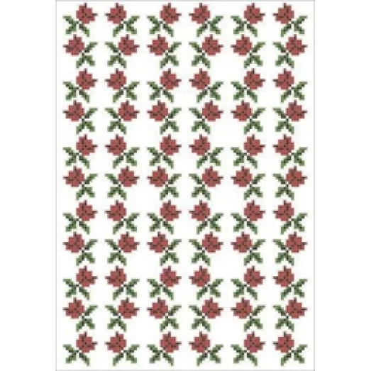 ФВС-059 Цветы. Водорастворимый флизелин. ТМ Княгиня Ольга