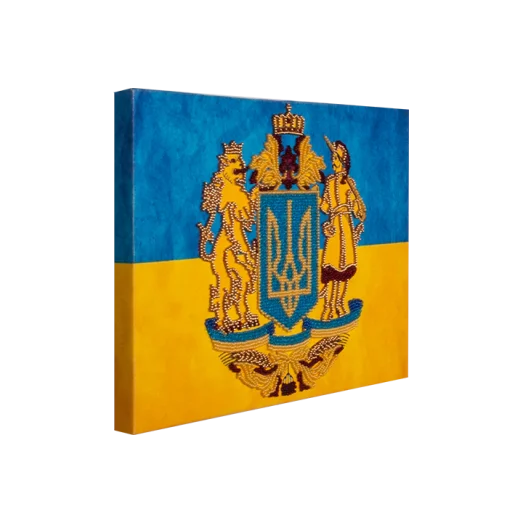 FLF-078 Герб-3. Набор на холсте для вышивки бисером Волшебная Страна