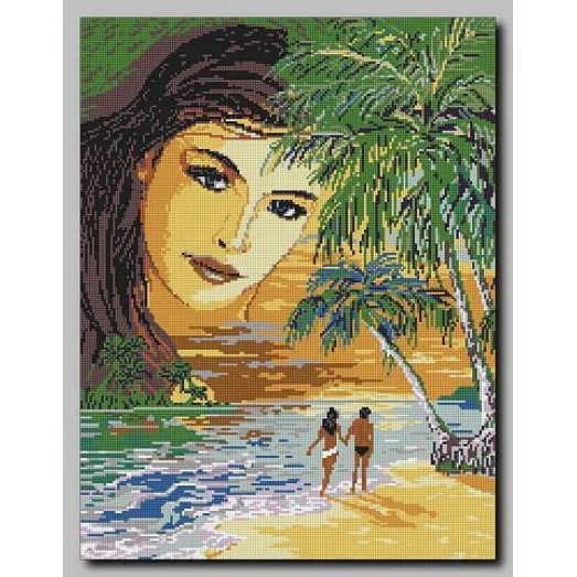 А-137 Южное море. Схема для вышивки бисером ТМ Орхидея