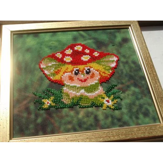 БИС-1110 Мухоморчик. Схема для вышивки бисером Арт Лар