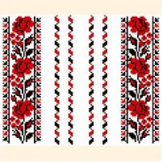 К-242 Цветочная алея. Водорастворимый флизелин для вышивки Confetti (закончился)