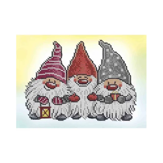А5-Д-349 Гномы. Схема для вышивки бисером ТМ Acorns