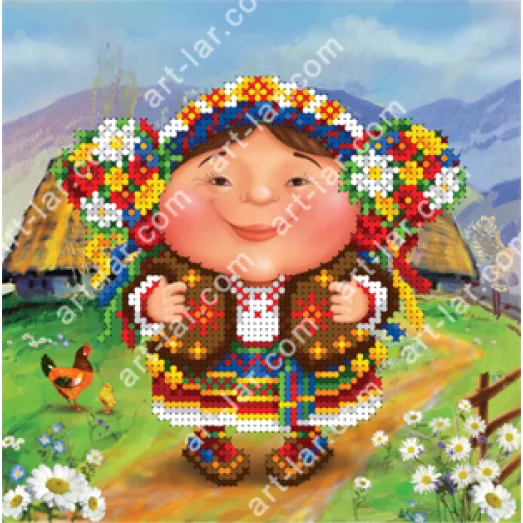 БИС-4116 Гуцулочка. Схема для вышивки бисером Арт Лар