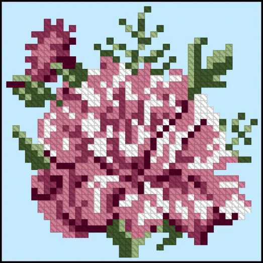 ФЧК-6013 Гвоздика. Схема для вышивки бисером Феникс