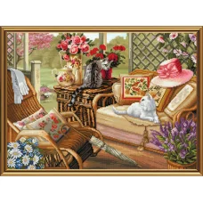 ННД1081 Летняя веранда. Набор для вышивки. Нова слобода