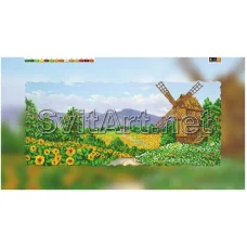 А-063 (29*60) ХОЛСТ. Мельница. Схема для вышивки бисером СвитАрт