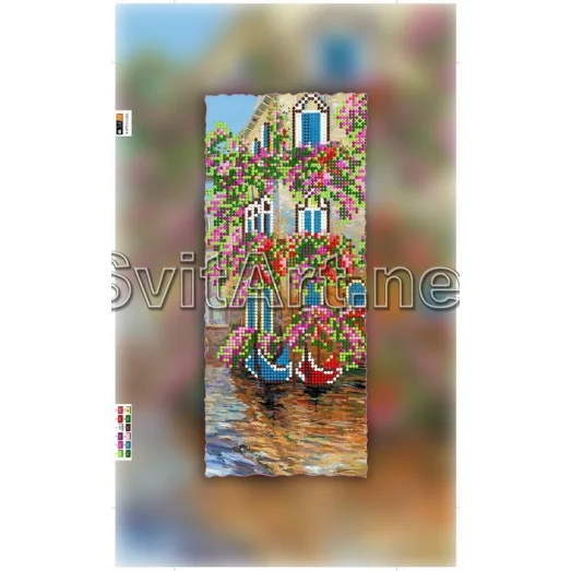 А-079(15*30) ХОЛСТ. Улочка. Схема для вышивки бисером СвитАрт