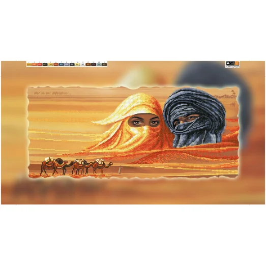 А-093(29*60) ХОЛСТ. Взгляд пустыни. Схема для вышивки бисером СвитАрт