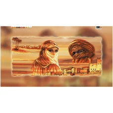 А-094 (29*60) ХОЛСТ. Влюбленные пустыни. Схема для вышивки бисером СвитАрт