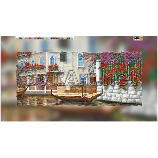 А-102 (29*60) ХОЛСТ. Улочка. Схема для вышивки бисером СвитАрт