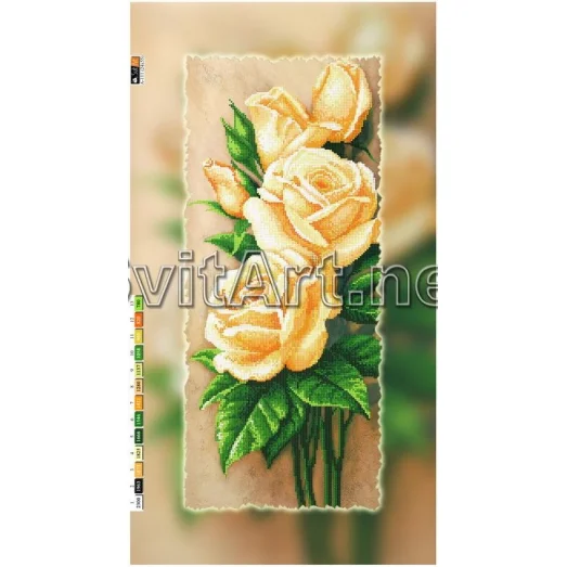 А-111 (29*60) ХОЛСТ. Розы Схема для вышивки бисером СвитАрт