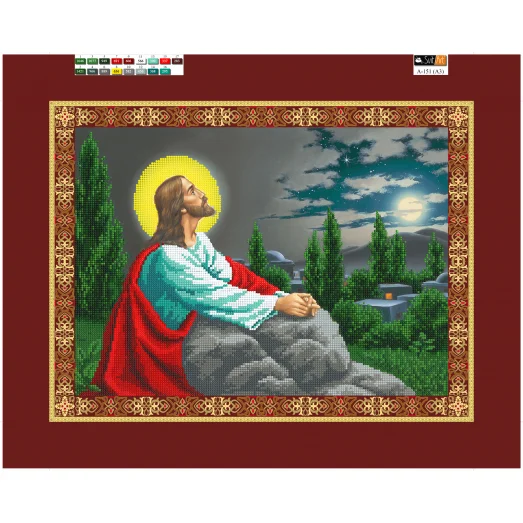 А-151(А3) ХОЛСТ. Взгляд на небо. Схема для вышивки бисером СвитАрт