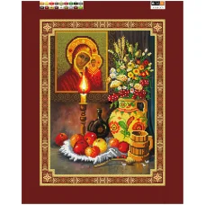 А-168(А3) ХОЛСТ. Церковный натюрморт. Схема для вышивки бисером СвитАрт 
