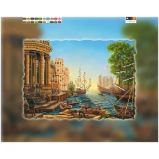 А-299(А3) ХОЛСТ. Порт. Схема для вышивки бисером СвитАрт