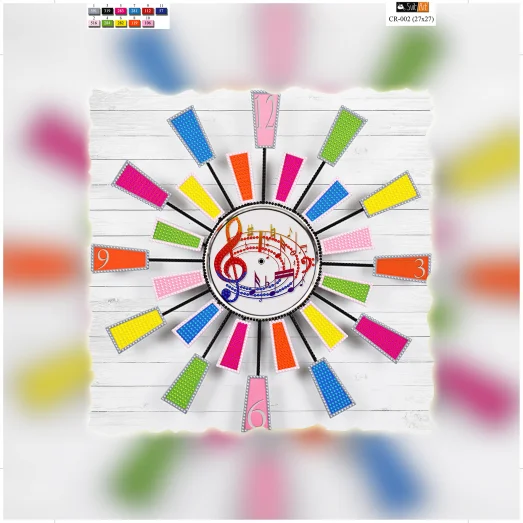 TG-002(32*32) ХОЛСТ. Яркие ноты. Схема для вышивки бисером СвитАрт