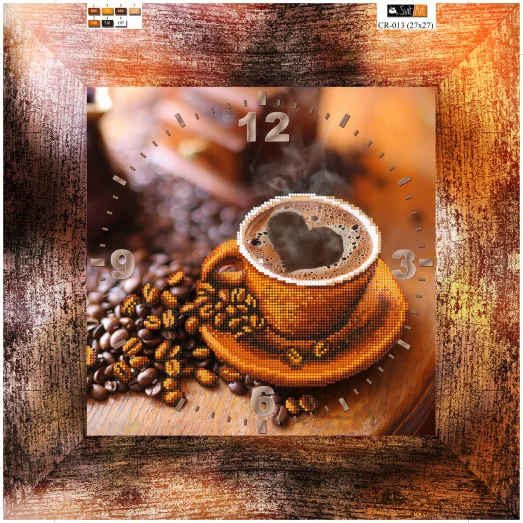 TG-013(32*32) ХОЛСТ. Чашка кофе. Схема для вышивки бисером СвитАрт