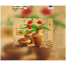 Е-010(А4) ХОЛСТ. Маки. Схема для вышивки бисером СвитАрт